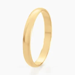 Histoire d'Or Alliance Meredithe Demi Jonc Classique Or Jaune New