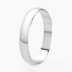 Histoire d'Or Alliance Meredithe Demi Jonc Classique Or Blanc Sale