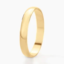 Histoire d'Or Alliance Meredithe Demi Jonc Classique Or Jaune New