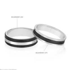 Histoire d'Or Alliance Nathaell Ruban Plat Palladium Blanc Discount