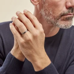 Histoire d'Or Alliance Navido Ruban Plat Palladium Bicolore Sale