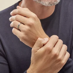 Histoire d'Or Alliance Navido Ruban Plat Palladium Bicolore Sale