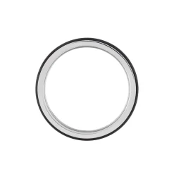 Histoire d'Or Alliance Nayhan Ruban Plat Titane Blanc Outlet