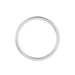 Histoire d'Or Alliance Nelcie Ruban Plat Argent Blanc Hot