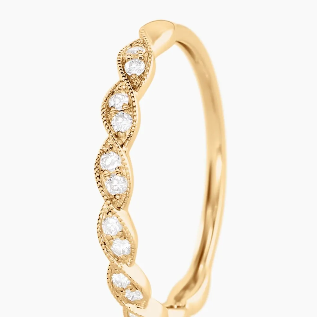 Histoire d'Or Alliance Othniel Or Jaune Diamant Outlet