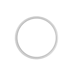 Histoire d'Or Alliance Padarge Ruban Plat Palladium Blanc