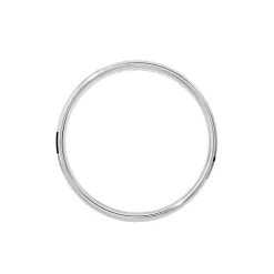 Histoire d'Or Alliance Polie Brossee Ruban Plat Or Blanc Outlet