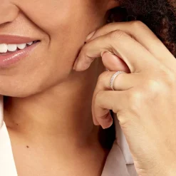 Histoire d'Or Alliance Rhea Or Blanc Diamant Hot