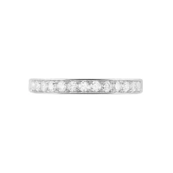 Histoire d'Or Alliance Rhea or blanc diamant New