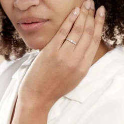 Histoire d'Or Alliance Rhea or blanc diamant New