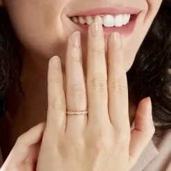 Histoire d'Or Alliance Rhea or jaune diamant Clearance