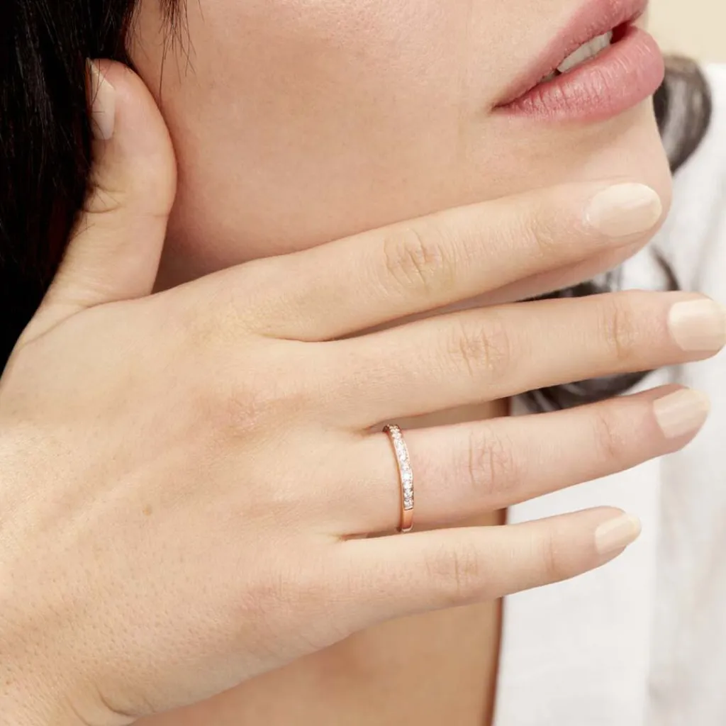 Histoire d'Or Alliance Rhea Or Rose Diamant Discount