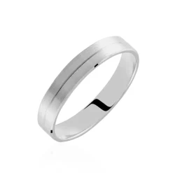 Histoire d'Or Alliance Roberto Ruban Plat Palladium Blanc Best