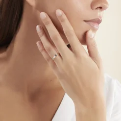 Histoire d'Or Alliance Romaine Demi Jonc Classique Or Bicolore