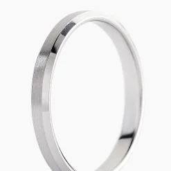 Histoire d'Or Alliance Rominus Palladium Blanc Ruban Outlet