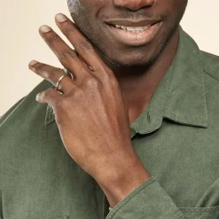 Histoire d'Or Alliance Rominus Ruban Plat Palladium Blanc Online