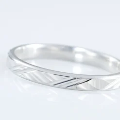 Histoire d'Or Alliance Samiha Ruban Plat Or Blanc Clearance