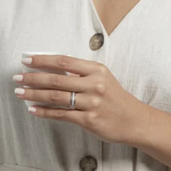 Histoire d'Or Alliance Serti Grains Ajoures or blanc diamant Best