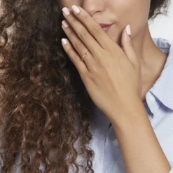 Histoire d'Or Alliance Sirona Demi Jonc Confort or blanc Online