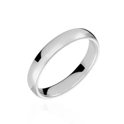 Histoire d'Or Alliance Sirona Demi Jonc Confort or blanc Discount