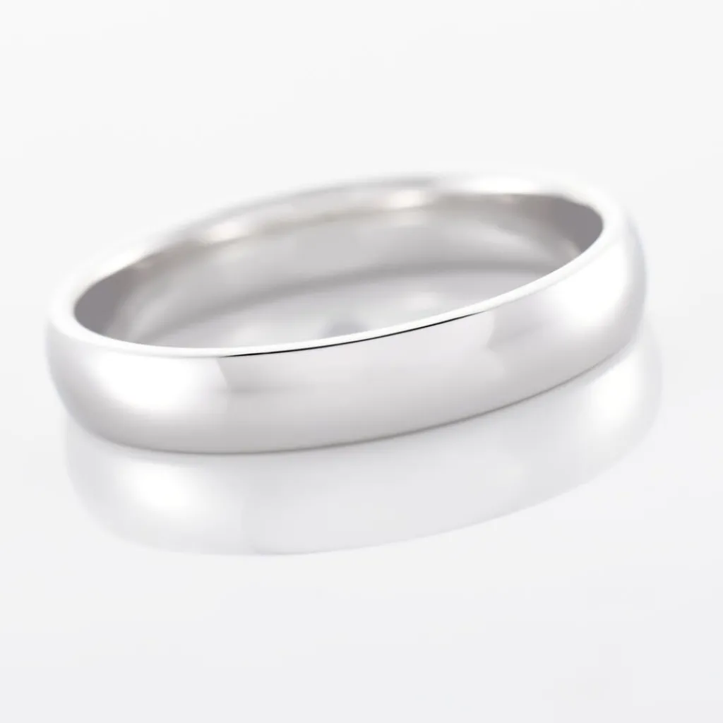 Histoire d'Or Alliance Sirona Demi Jonc Confort or blanc Discount