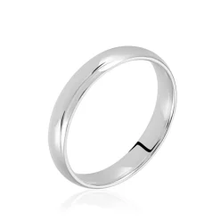 Histoire d'Or Alliance Sonia Demi Jonc Confort or blanc Outlet