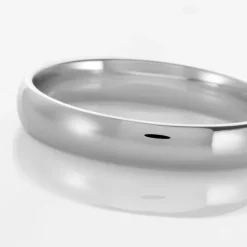 Histoire d'Or Alliance Sonia Demi Jonc Confort or blanc Outlet