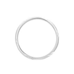 Histoire d'Or Alliance Soriya Demi Jonc Classique Argent Blanc Clearance