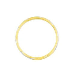 Histoire d'Or Alliance Strie Fantaisie Demi Jonc Classique Or Bicolore Outlet