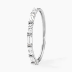 Histoire d'Or Alliance Taranis Or Blanc Diamant Synthétique Outlet