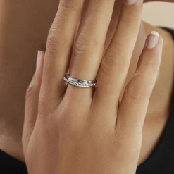 Histoire d'Or Alliance Tournesol Or Blanc Clearance