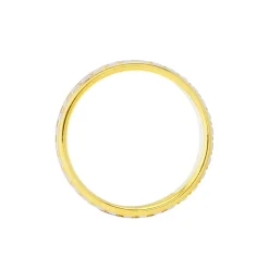 Histoire d'Or Alliance Triade Ruban Plat Or Tricolore