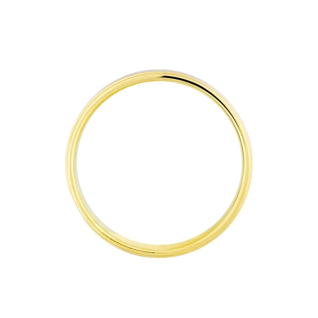 Histoire d'Or Alliance Triade Ruban Plat Or Tricolore Best