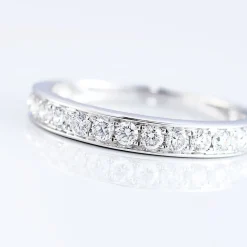 Histoire d'Or Alliance Valentine Or Blanc Diamant Synthetique Outlet