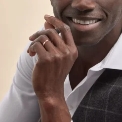 Histoire d'Or Alliances Argent Rose Inayah Ruban 3mm Online