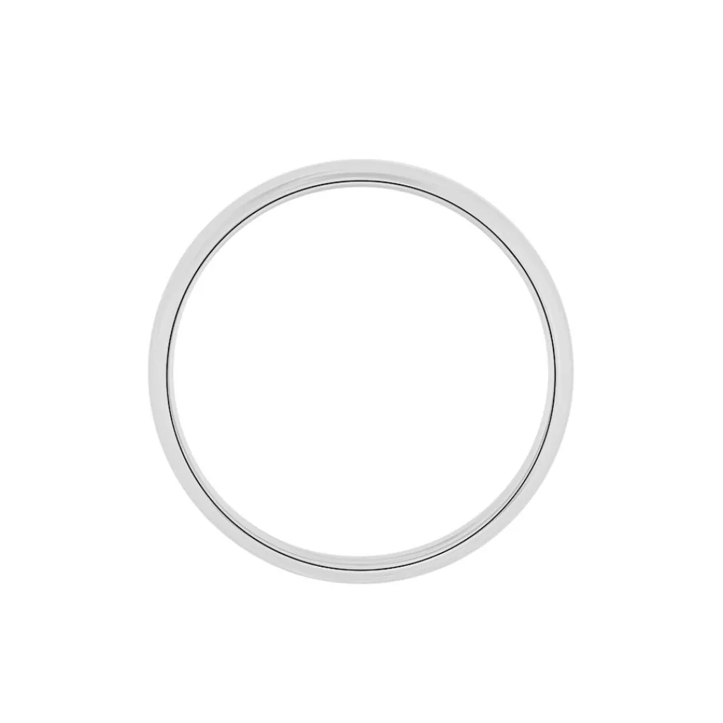 Histoire d'Or Aphroditia Demi Jonc Bombe Trouwring Wit Platina platine blanc Discount
