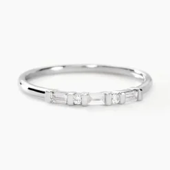 Histoire d'Or Bague 1986 Or Blanc Diamant Outlet