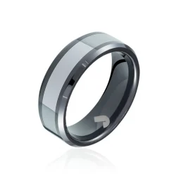 JOURDAN Bague Acier Blanc New