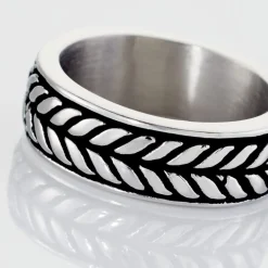 Histoire d'Or Bague Acier Blanc Gordon New