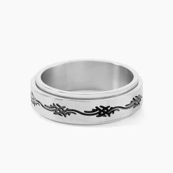 Histoire d'Or Bague Acier Blanc Lucas New