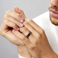 Histoire d'Or Bague Acier Blanc Stelios Diamant Best