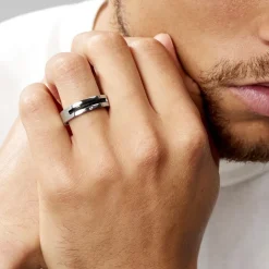 Histoire d'Or Bague Acier Blanc Stelios Diamant Best