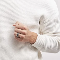 Histoire d'Or Bague Acier Blanc Tdeg Oxydes De Zirconium Discount