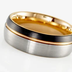 Histoire d'Or Bague Acier Gris Thibault Outlet