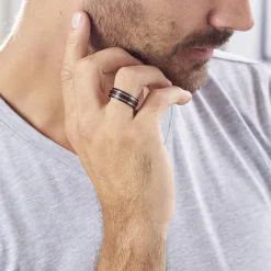 JOURDAN Bague Acier Rose Clearance