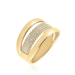 Histoire d'Or Bague Adelicia Plaqué Or Jaune Oxyde De Zirconium Sale