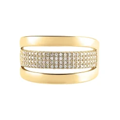 Histoire d'Or Bague Adelicia Plaqué Or Jaune Oxyde De Zirconium Sale