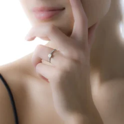 Histoire d'Or Bague Adeline Or Blanc Diamant Online