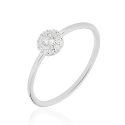 Histoire d'Or Bague Adelisa Or Blanc Diamant Best