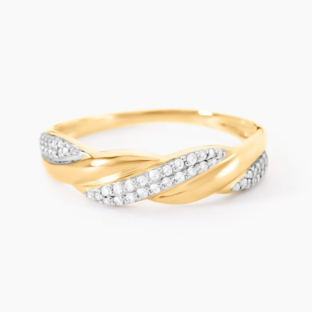 Histoire d'Or Bague Admète Or Jaune Diamant Best